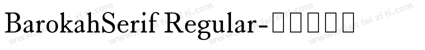 BarokahSerif Regular字体转换